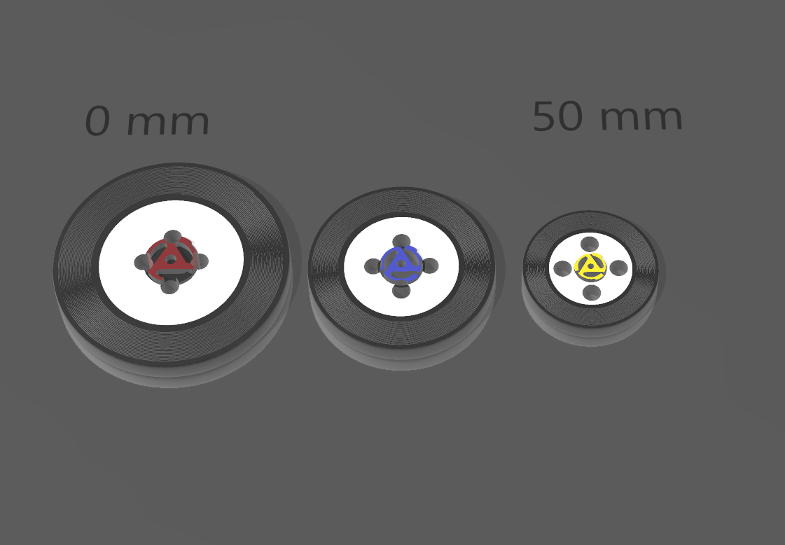 45 Record and Adapter Button