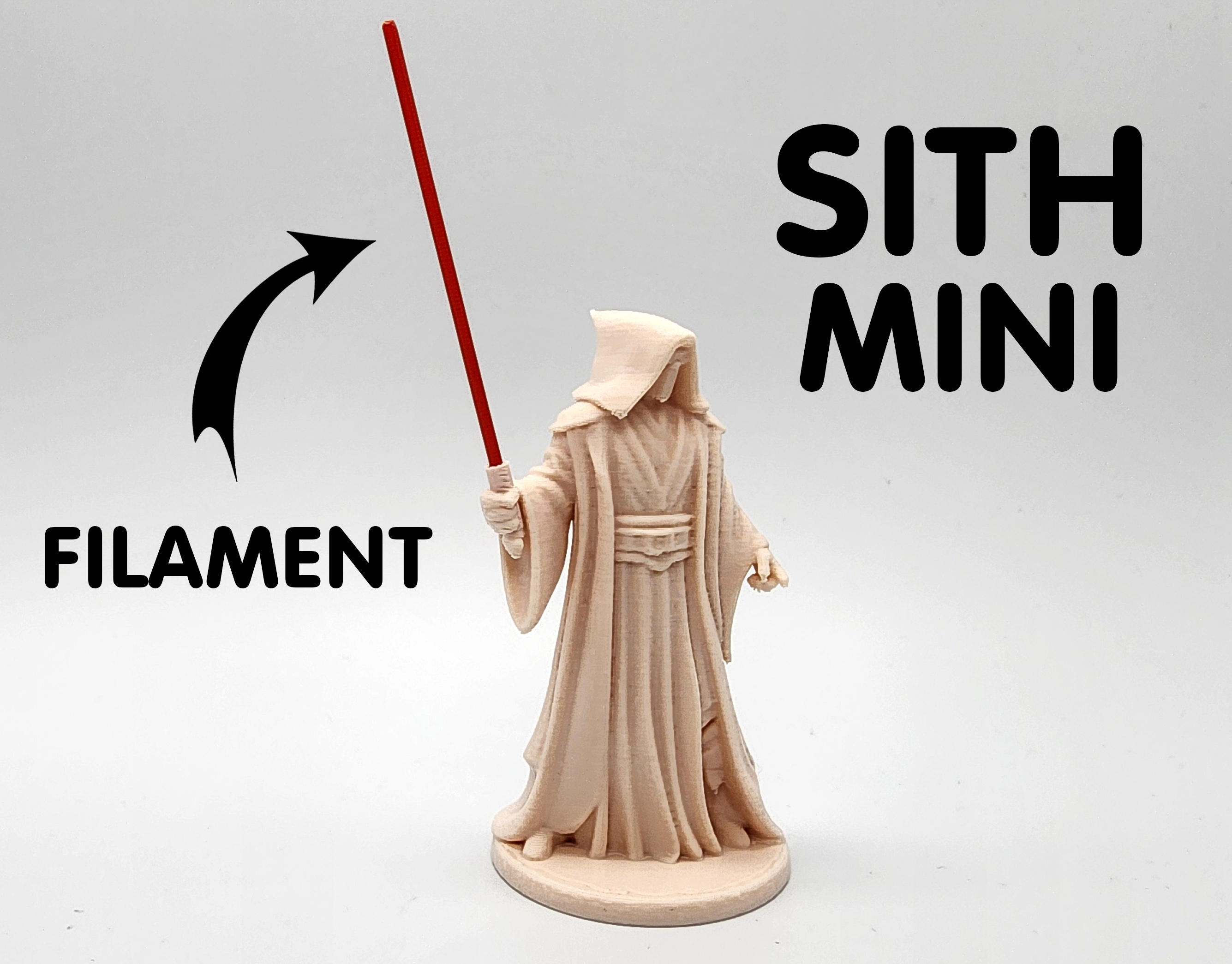Sith Miniature w/Filament Lightsaber