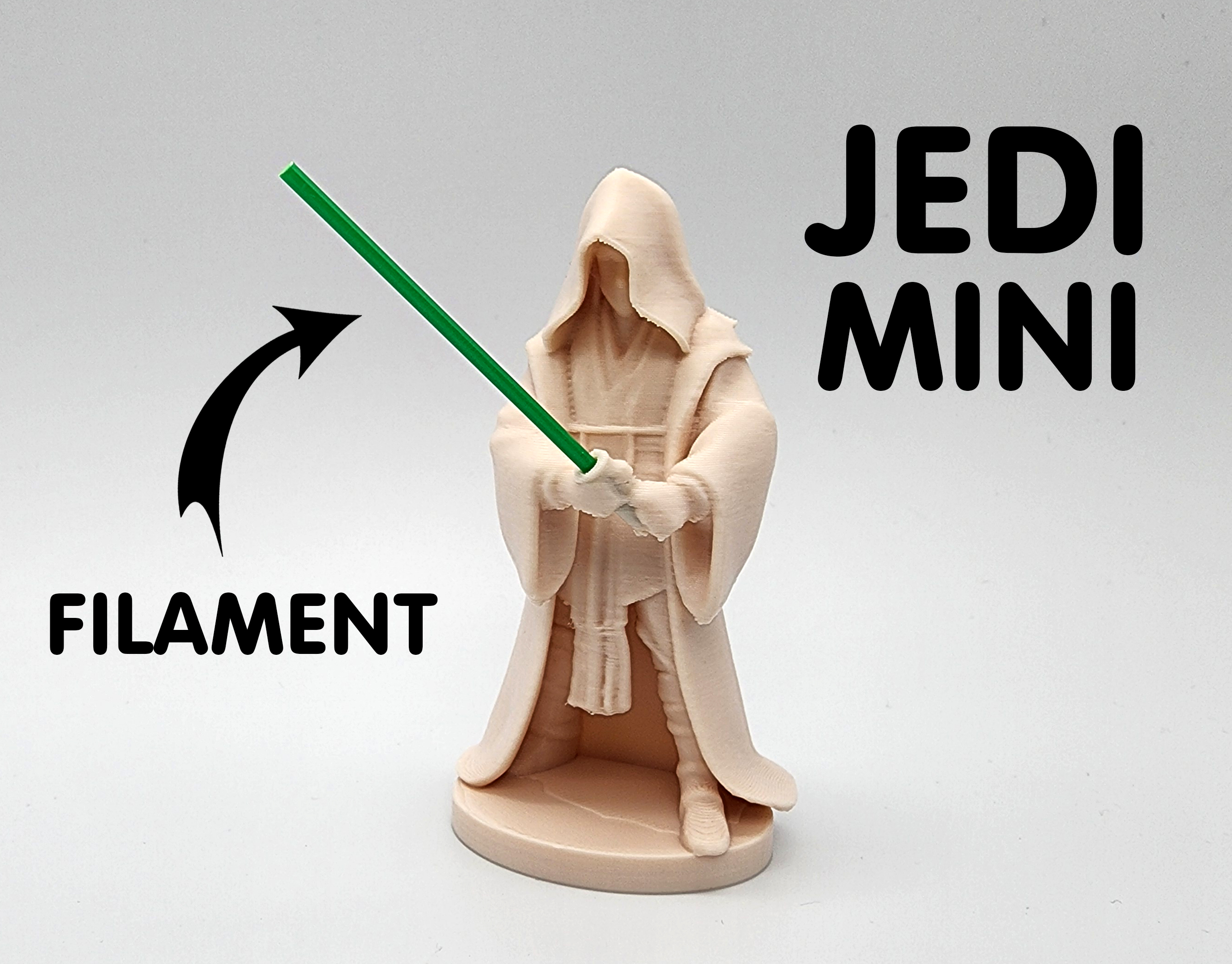 Jedi Miniature w/Filament Lightsaber