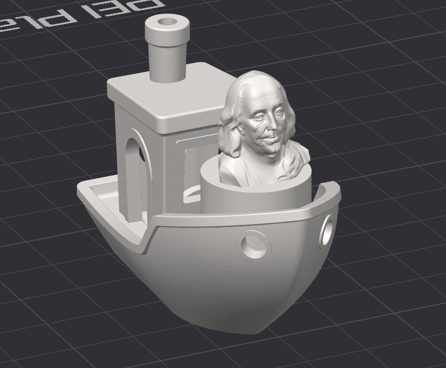 Miniatura 2 do modelo 3D Benchyman Franklin