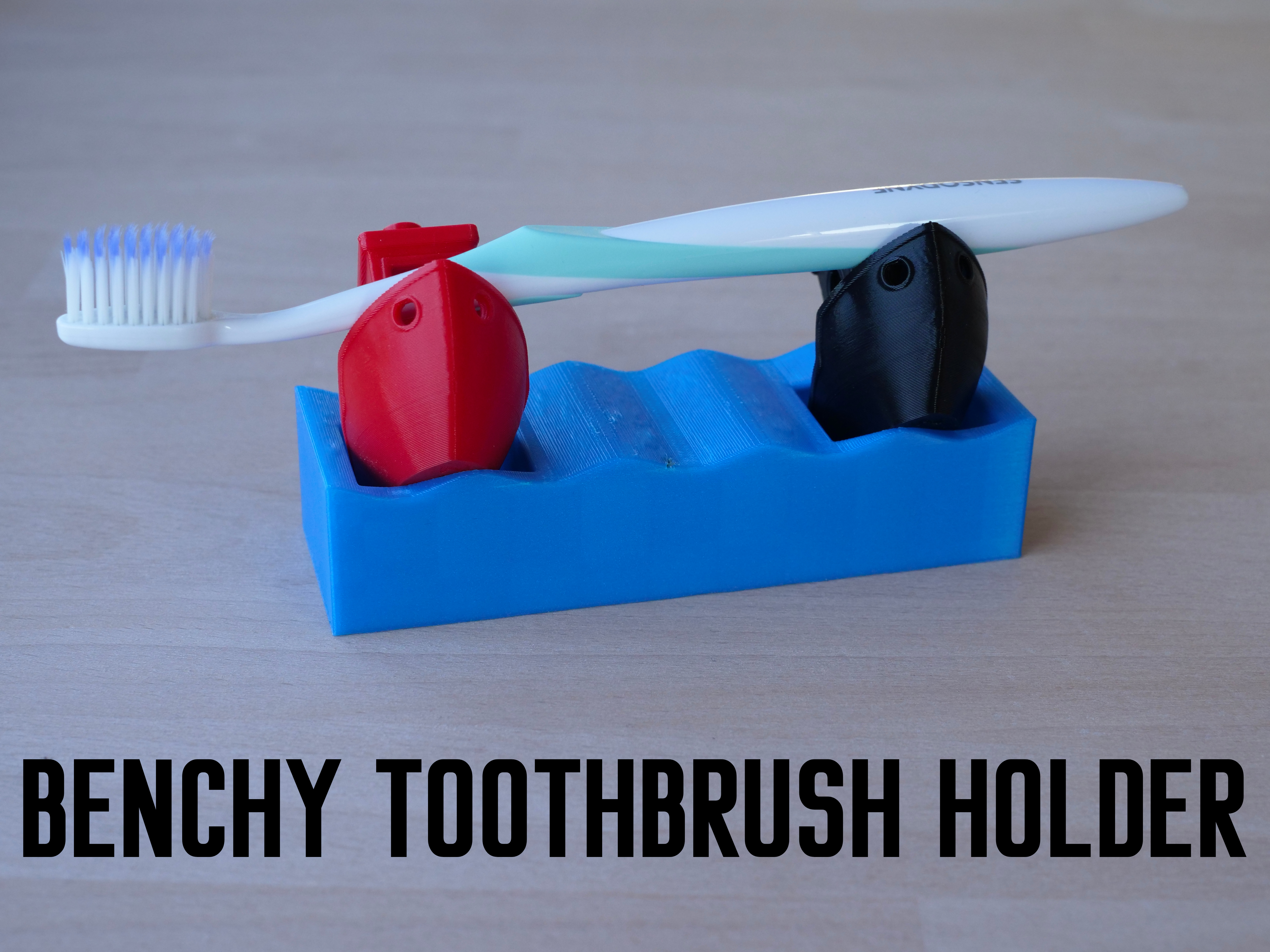 Benchy Toothbrush Holder