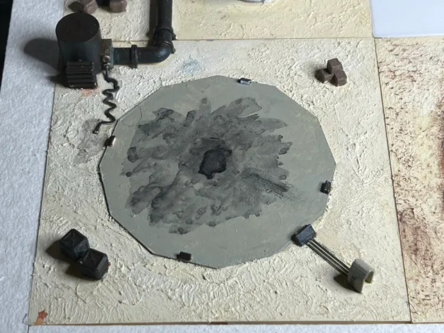 12 cm terrain tile for 6mm Wargaming - Launch Pad