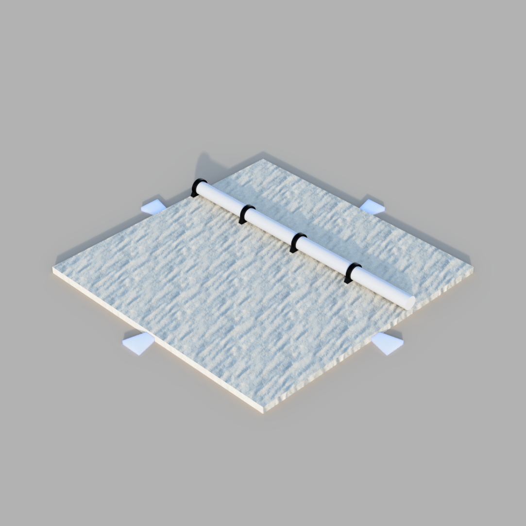 12 cm terrain tile for 6mm Wargaming - Basic Pipeline