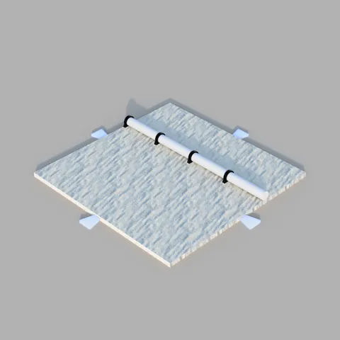 12 cm terrain tile for 6mm Wargaming - Basic Pipeline