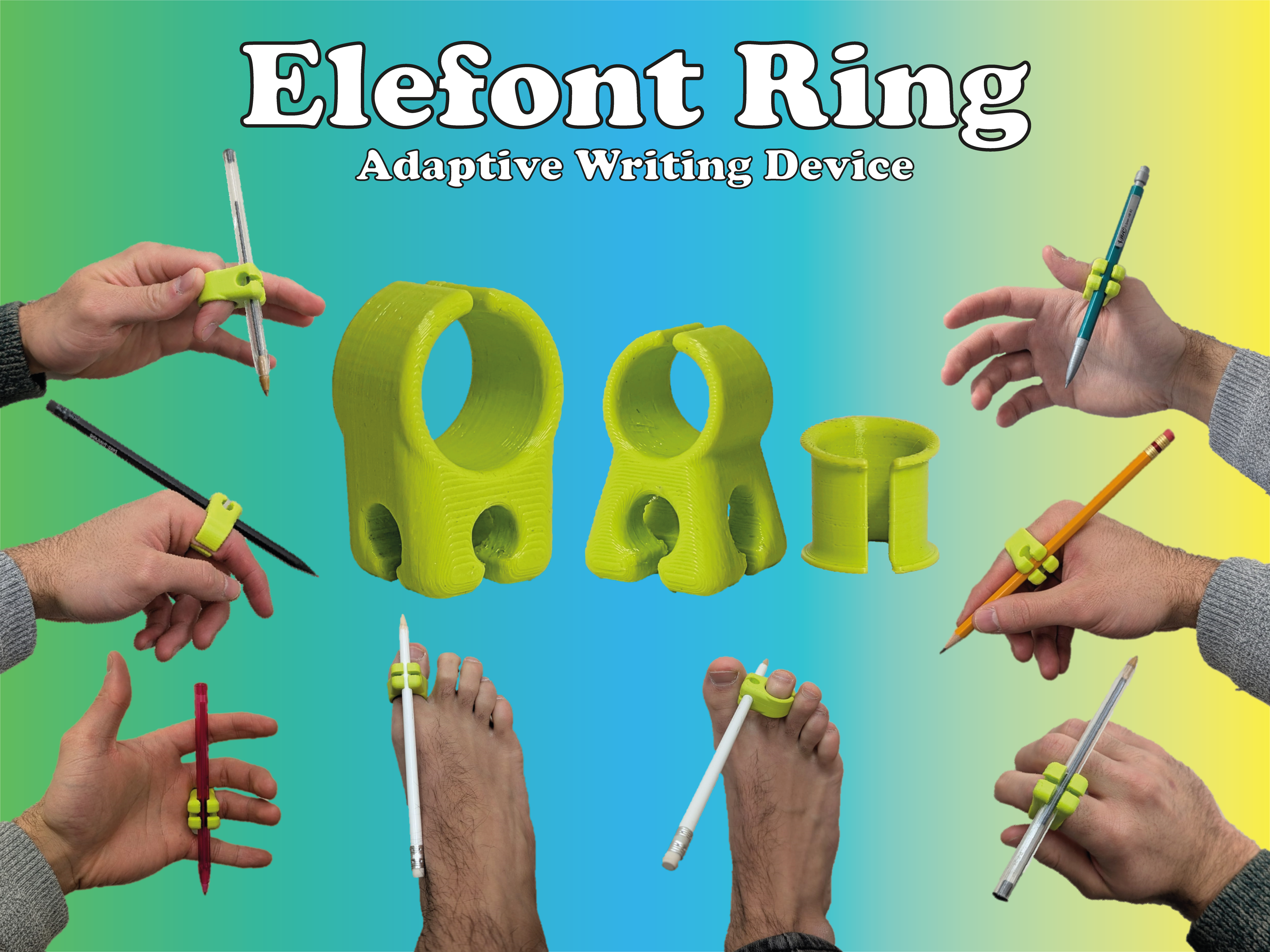 Elefont ring - Adaptive Writing Device