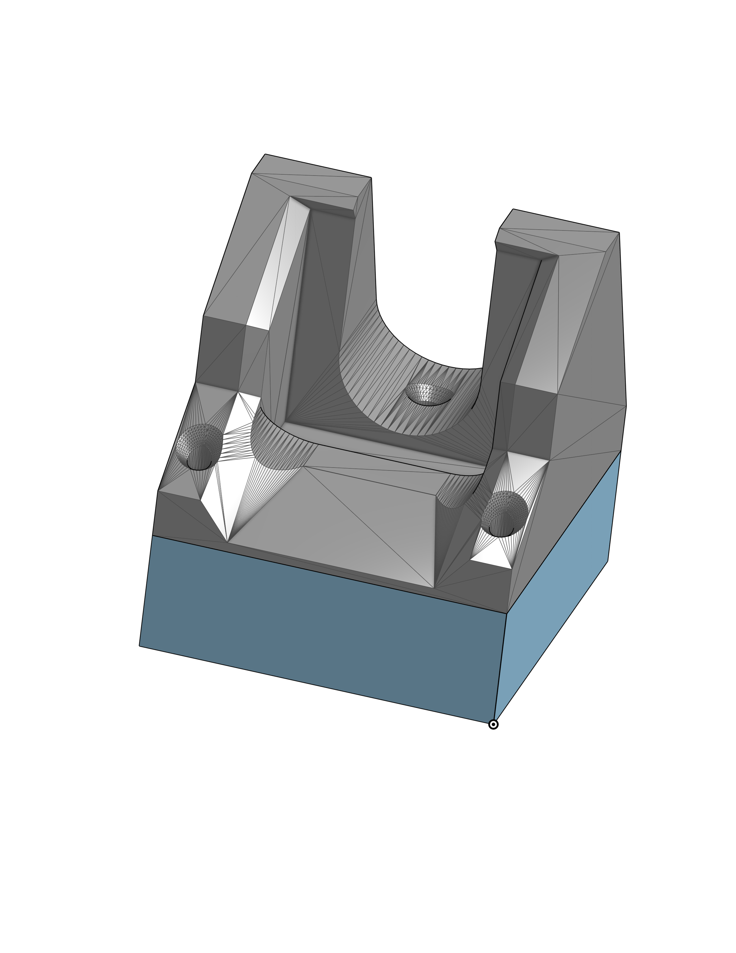 STRING TRIMMER MOUNT with extended base