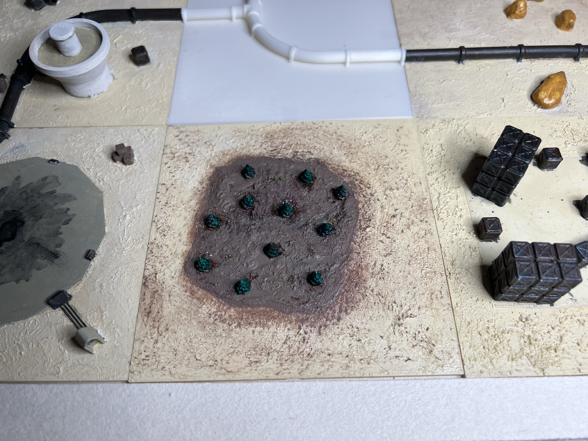 12 cm terrain tile for 6mm Wargaming - Copse of Trees by Jim The SOG ...