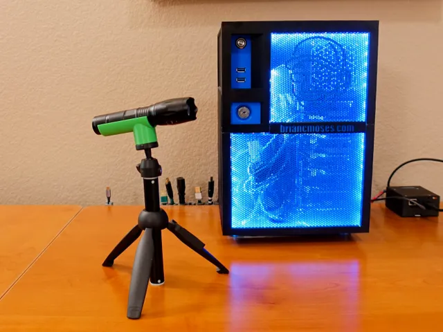 Parametric Tripod Mount for a Flashlight -- Inverted Insert