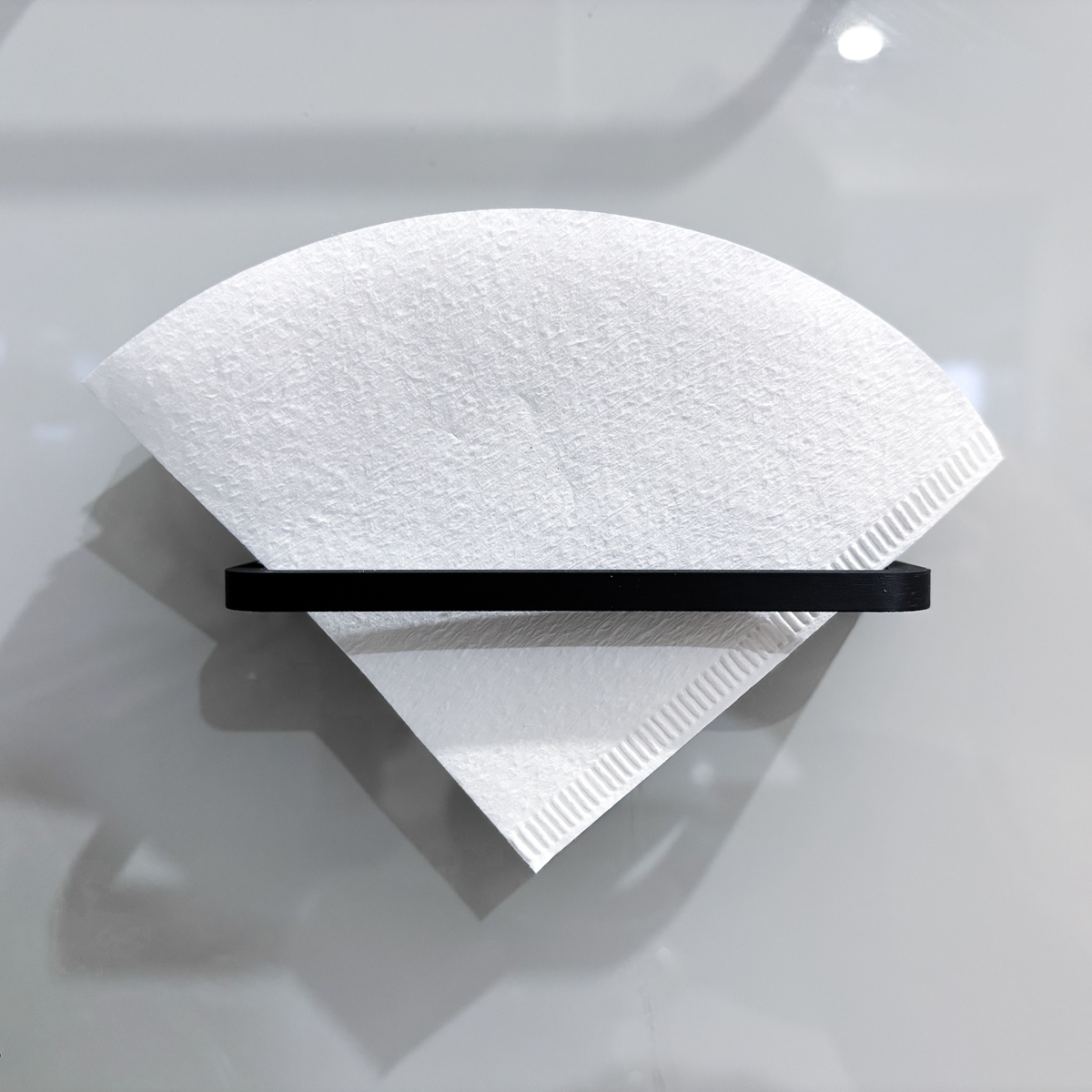 Hario V60 filter holder (wall-mounted, no supports needed)