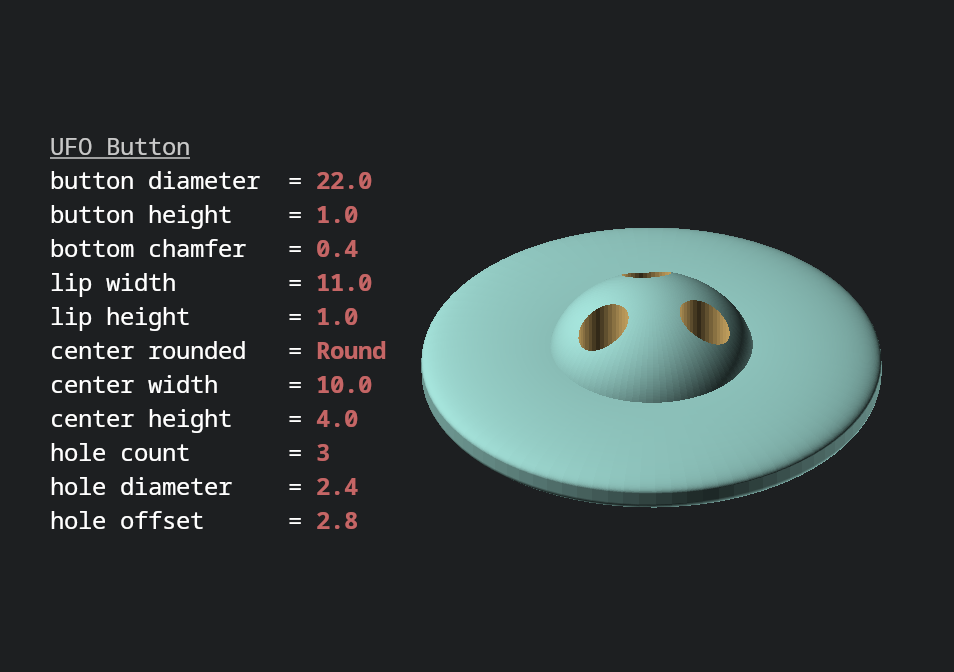 Miniatura 8 do modelo 3D Parametric Button Generator