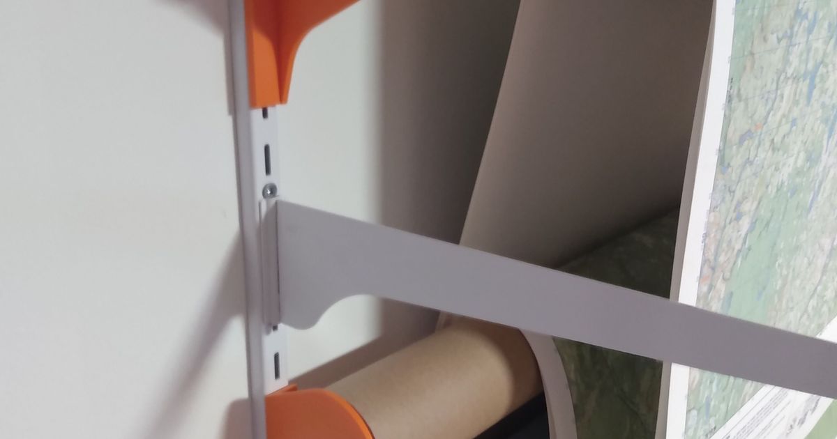 Wall rack for sheet prints by GabC | Download free STL model ...