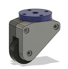 Rotated 360° wheel + standard wheel