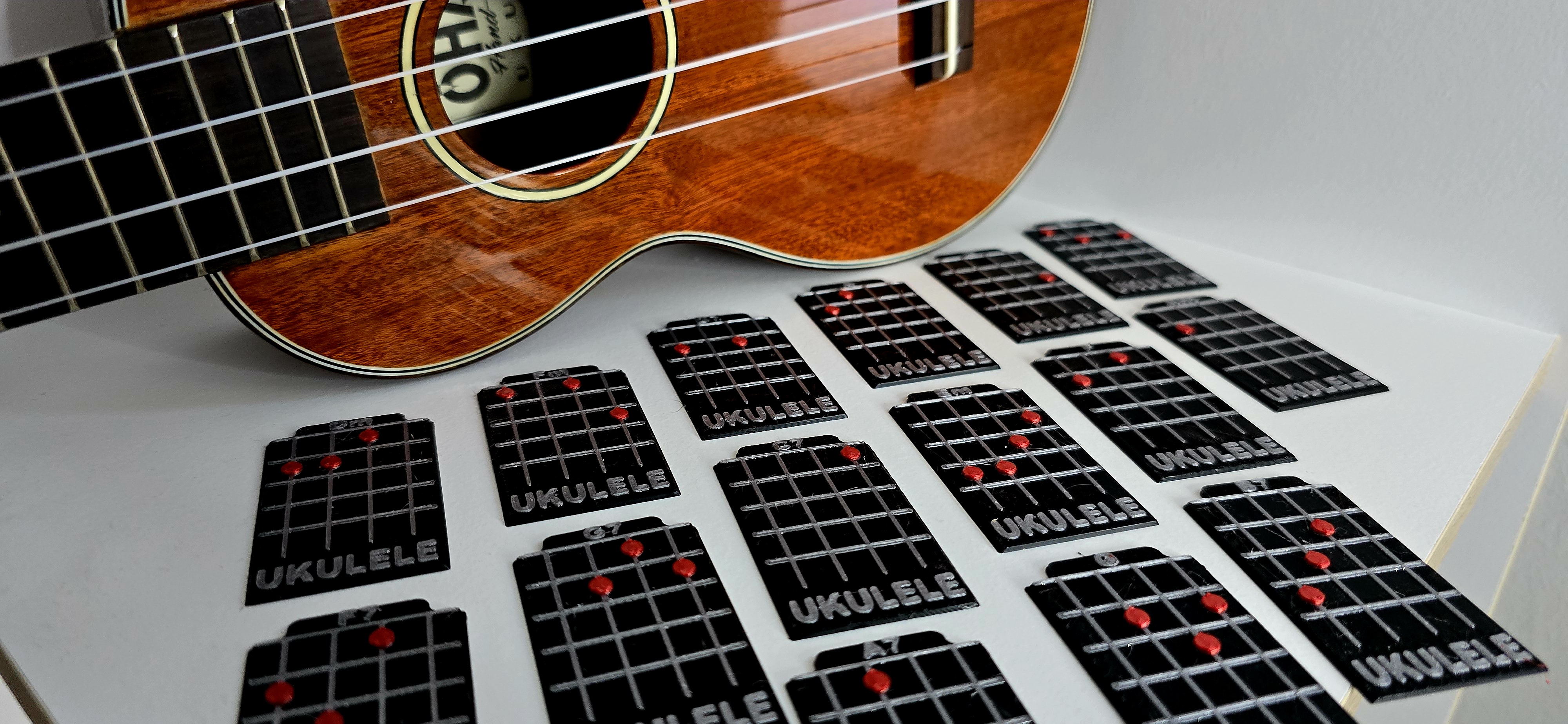 UKULELE CHORD PRACTICE CARDS