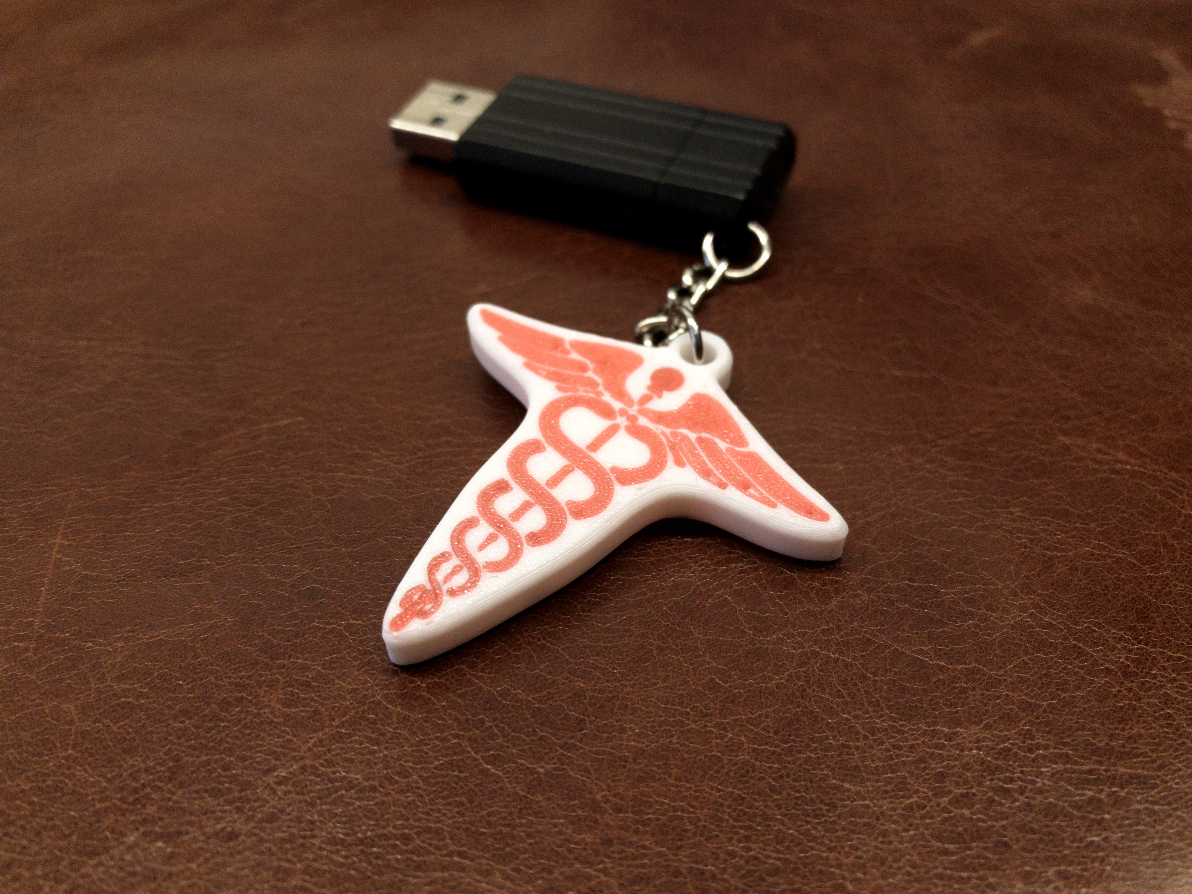 Nurse symbol keychain