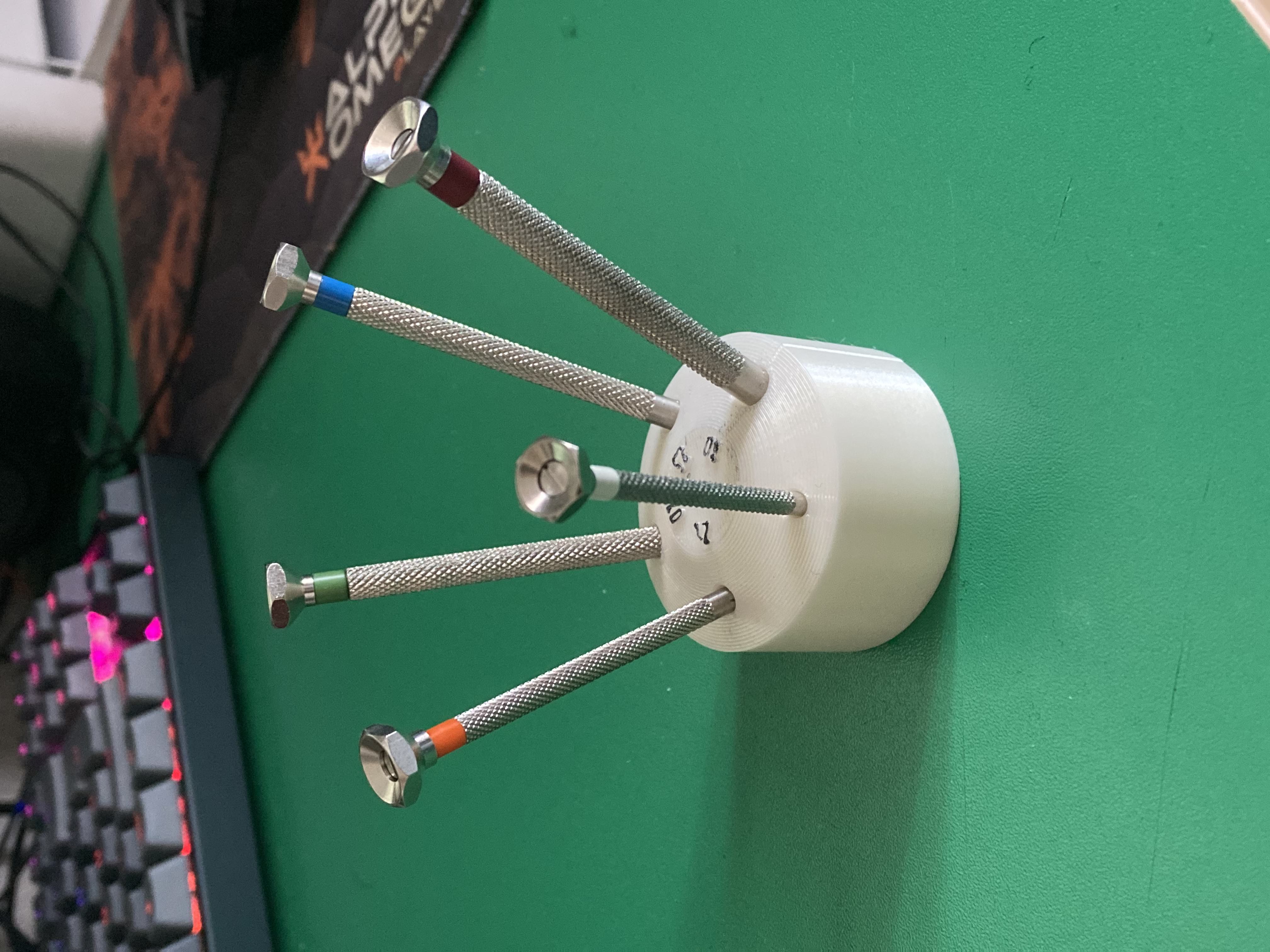 Watchmaker screwdriver holder Bergeon style