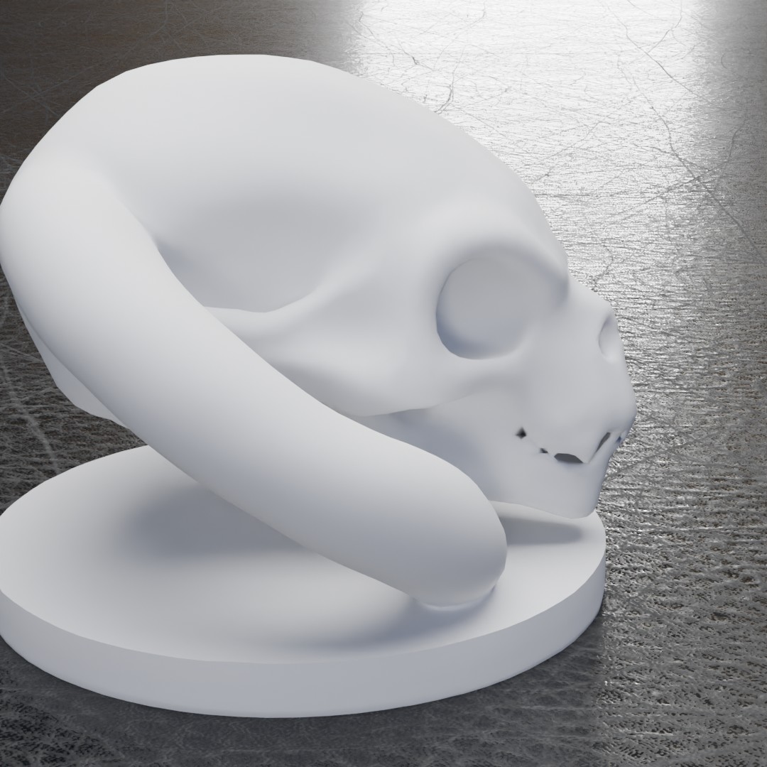 Miniatura 7 do modelo 3D Alien snake skull
