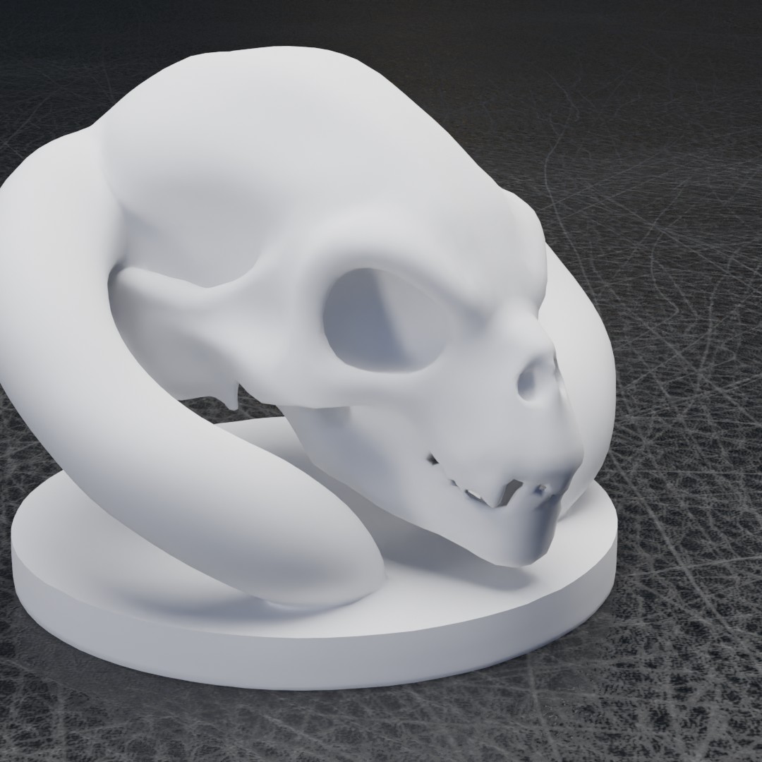 Miniatura 8 do modelo 3D Alien snake skull