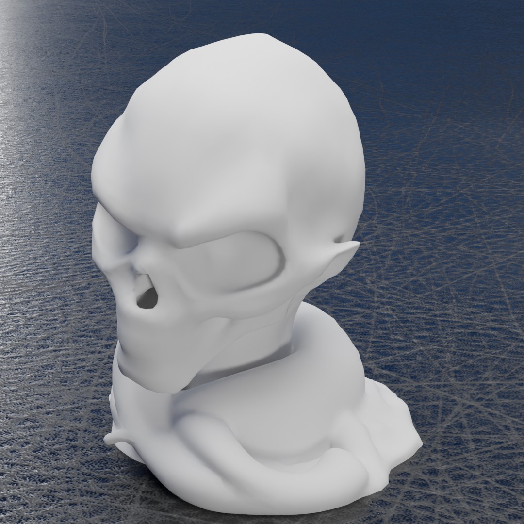 Miniatura 2 do modelo 3D Alien snake skull