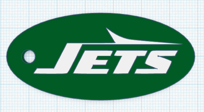 Jets Keychain