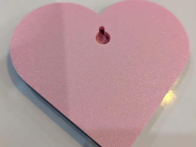 Hangable Heart Shaped Name Plate
