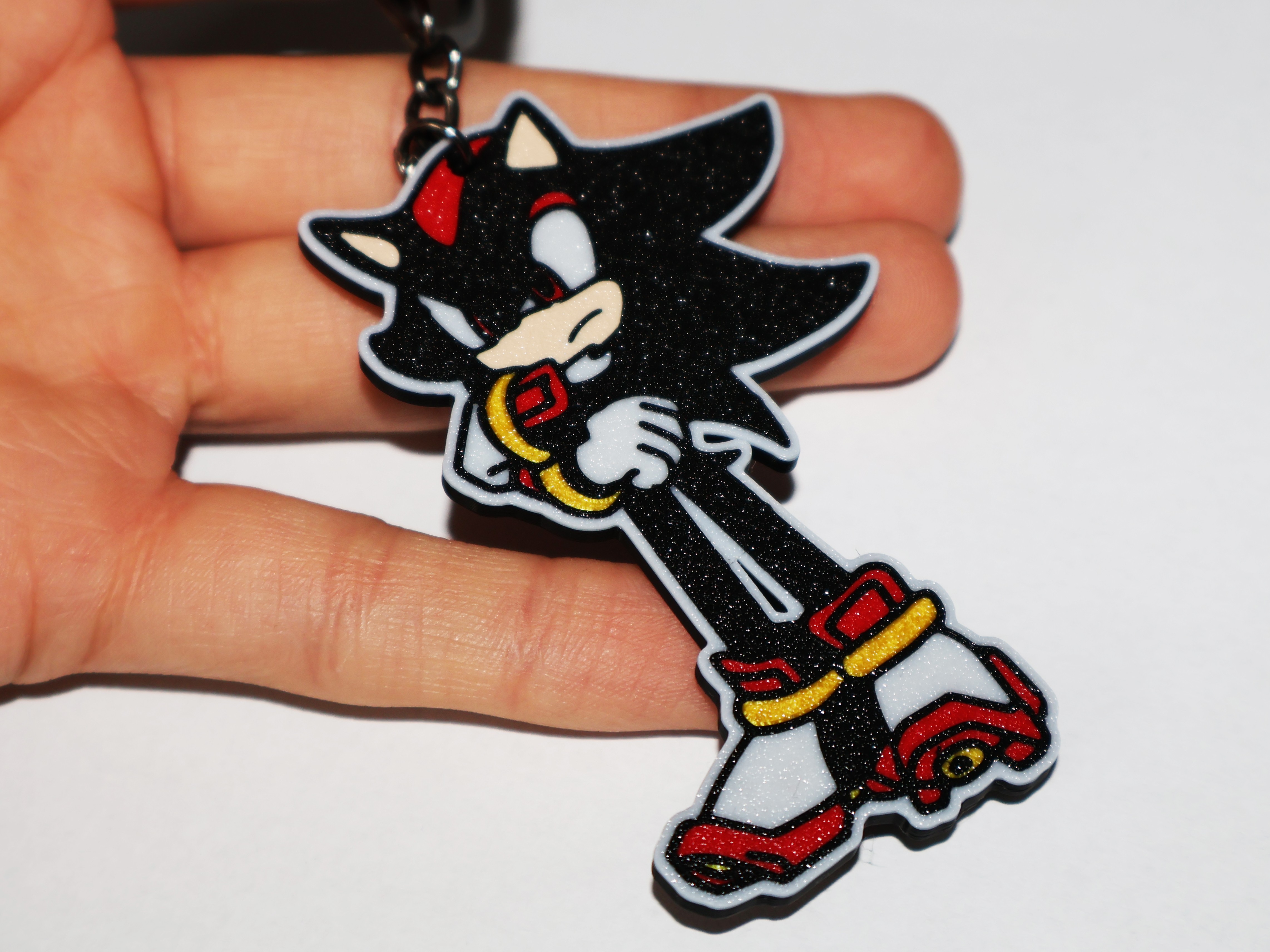 Shadow Keychain (Sonic the Hedgehog) pin