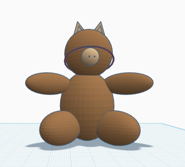 blind teddy bear