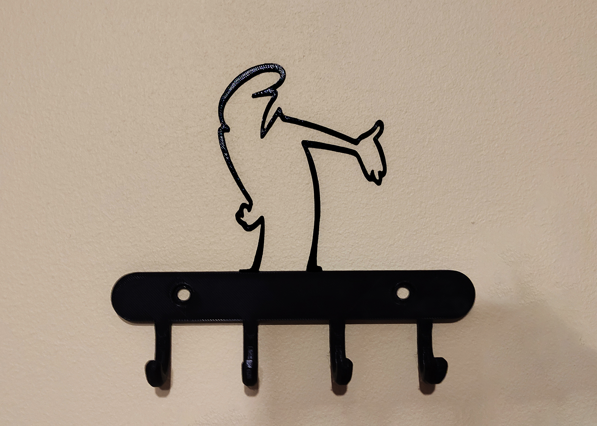 Hook Rack with La Linea Character