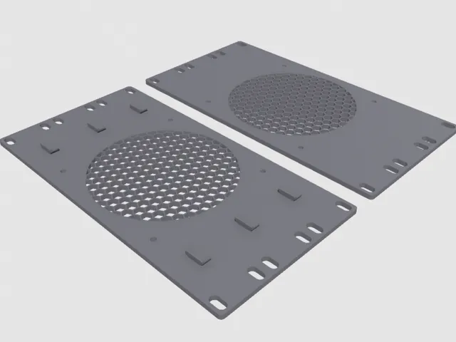 10 inch rack Front Panel 120mm Fan
