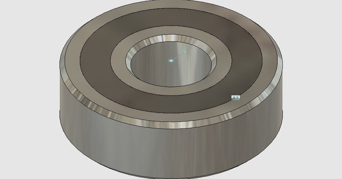 6008ZZ Bearing Skateboard bearing by Philip McGaw Download free STL model