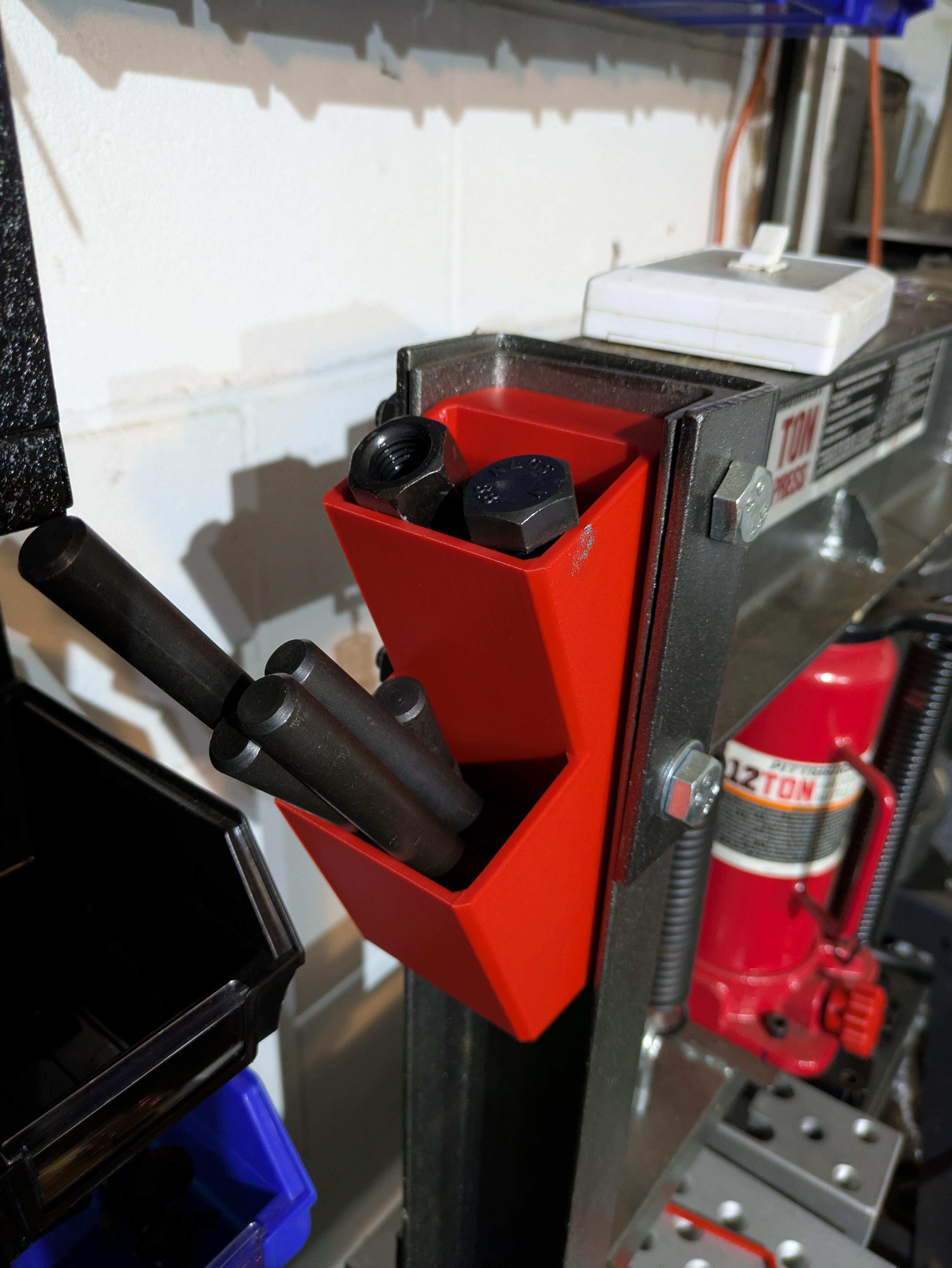 Harbor Freight 12 ton Press Storage Bin