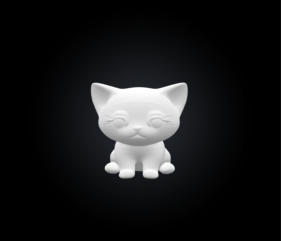 Kawaii Kitten Figurine