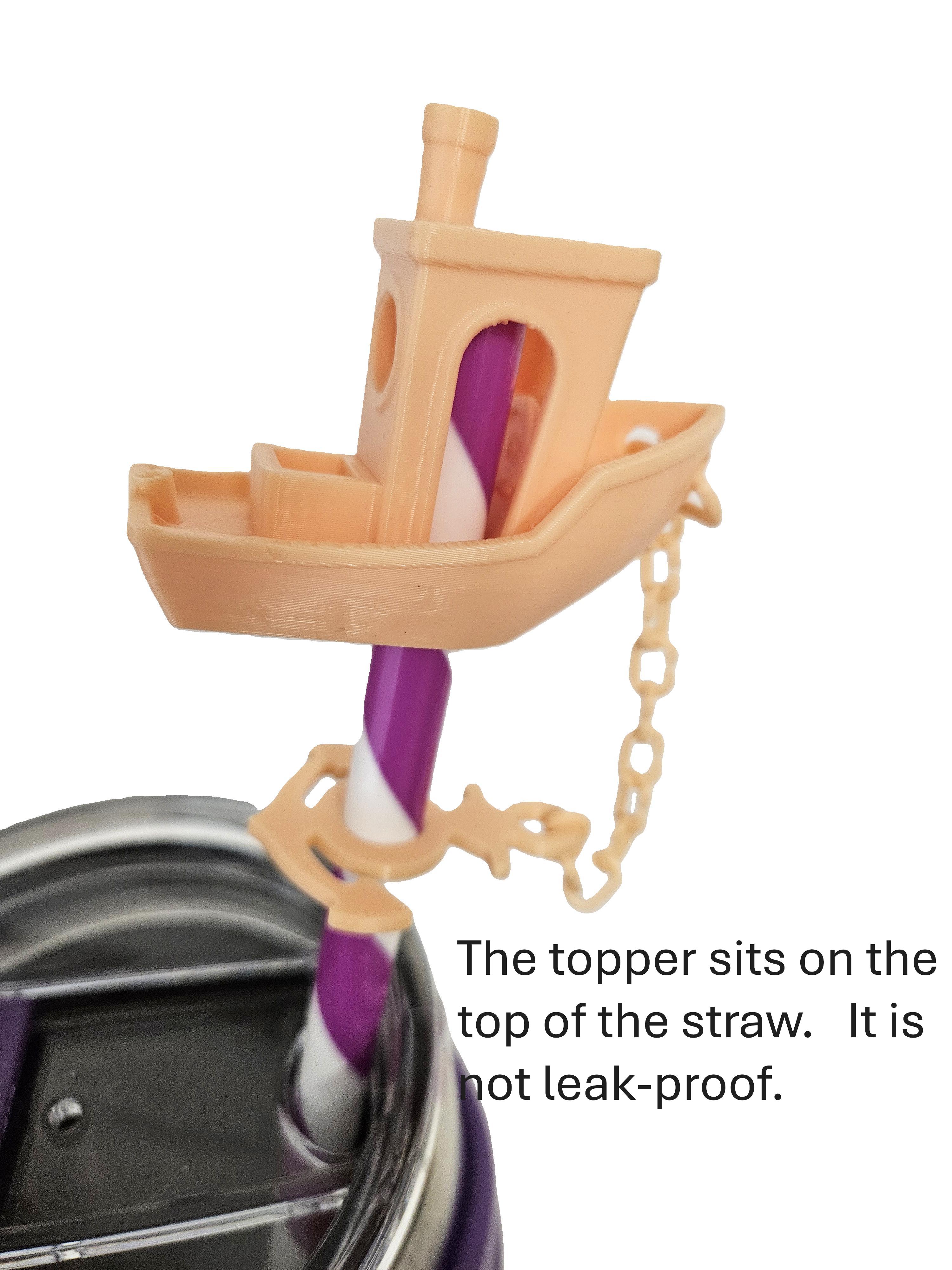 Benchy Straw Topper and Accessory