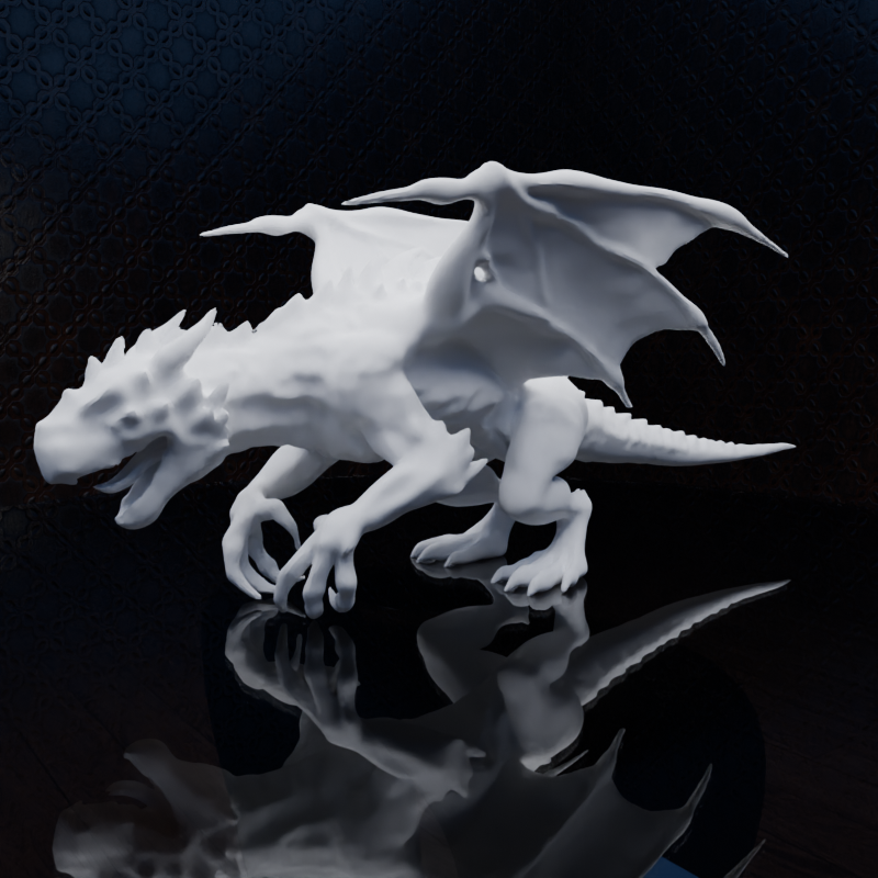 Majestic Dragon Figurine