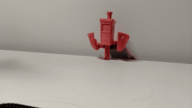 Benchynator - print-in-place, supports included in model, transformer robot.