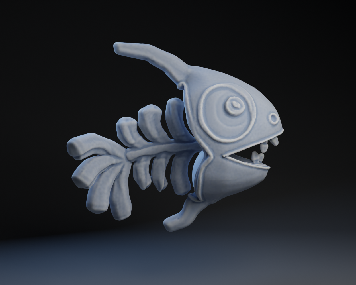 Cartoon Fish Bones
