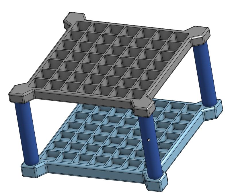 Parametric collapsible marker holder