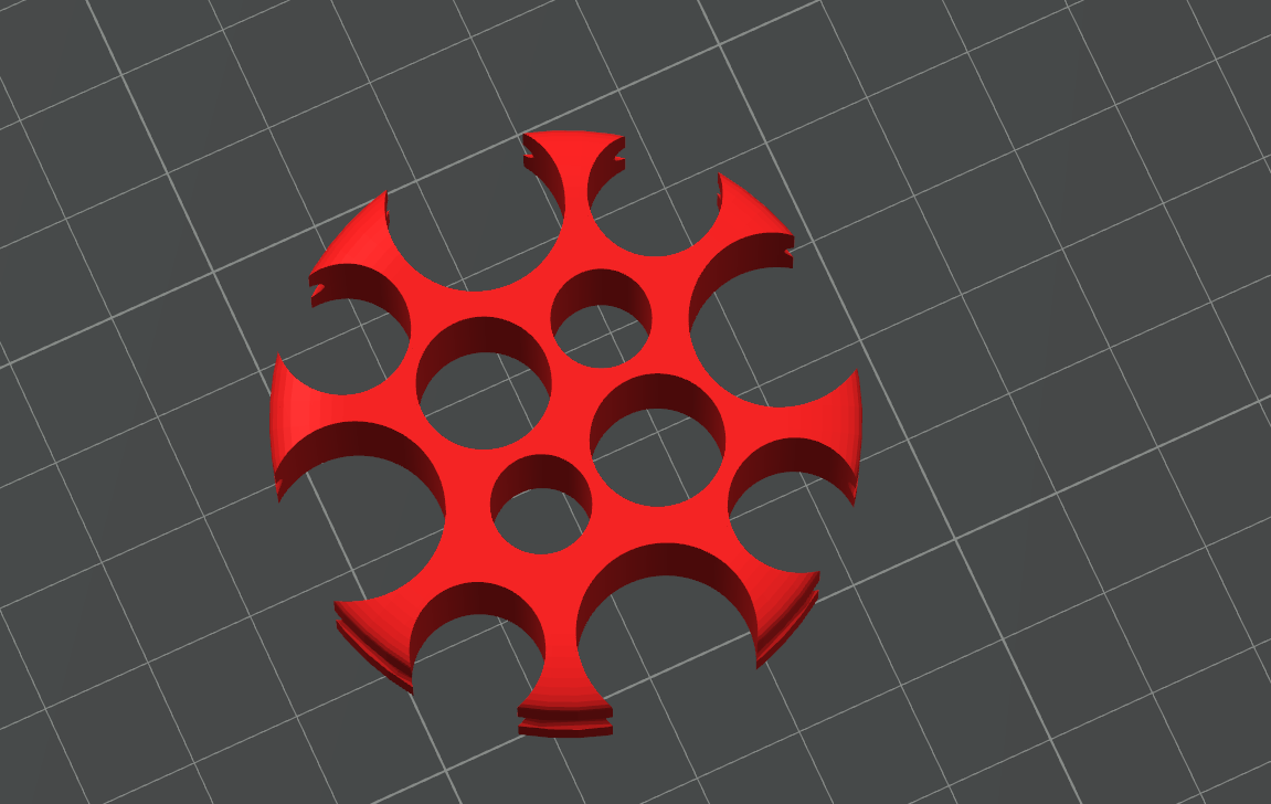 Green Onion raft disk (bigger holes)