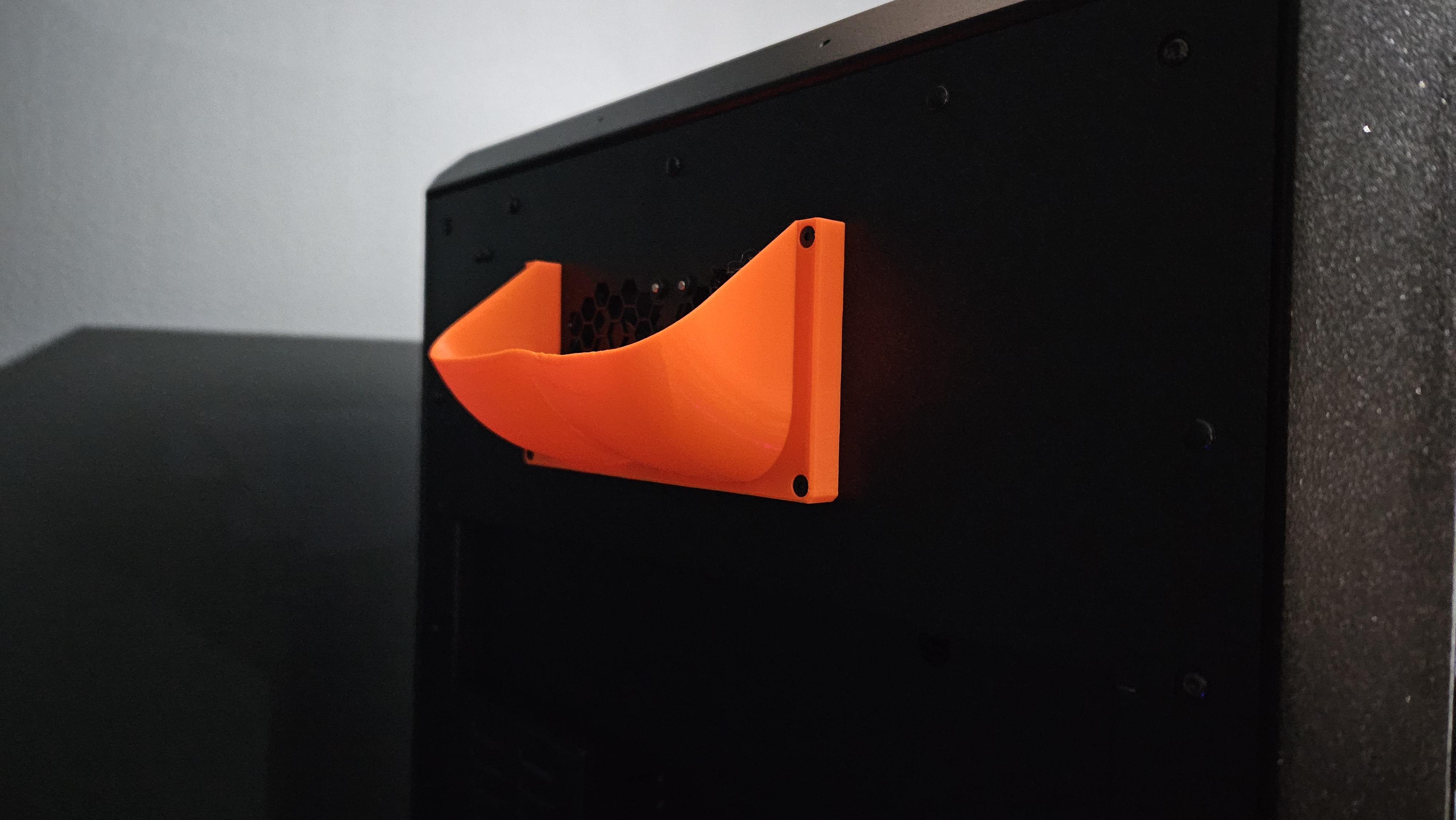 Prusa Core One - Chamber fans air flow redirector (butt)
