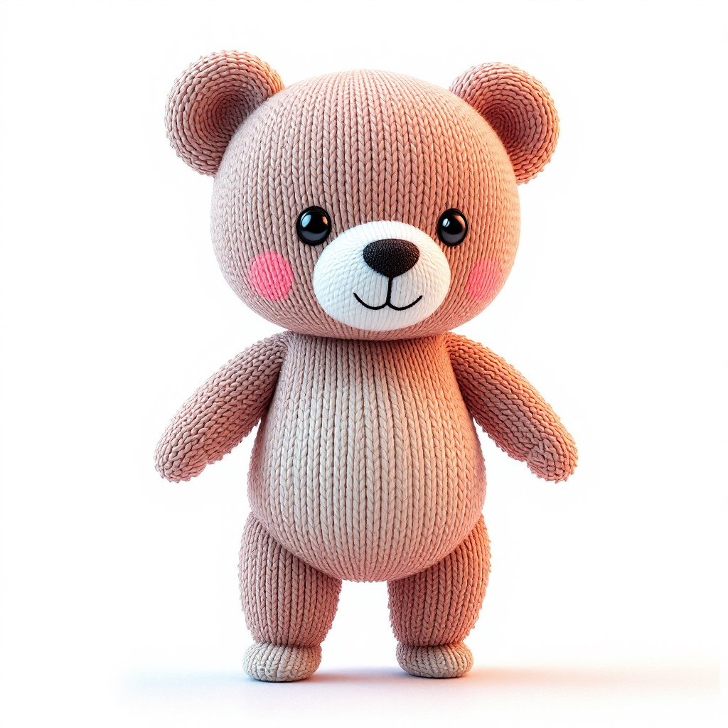 Knitted Bear Decor