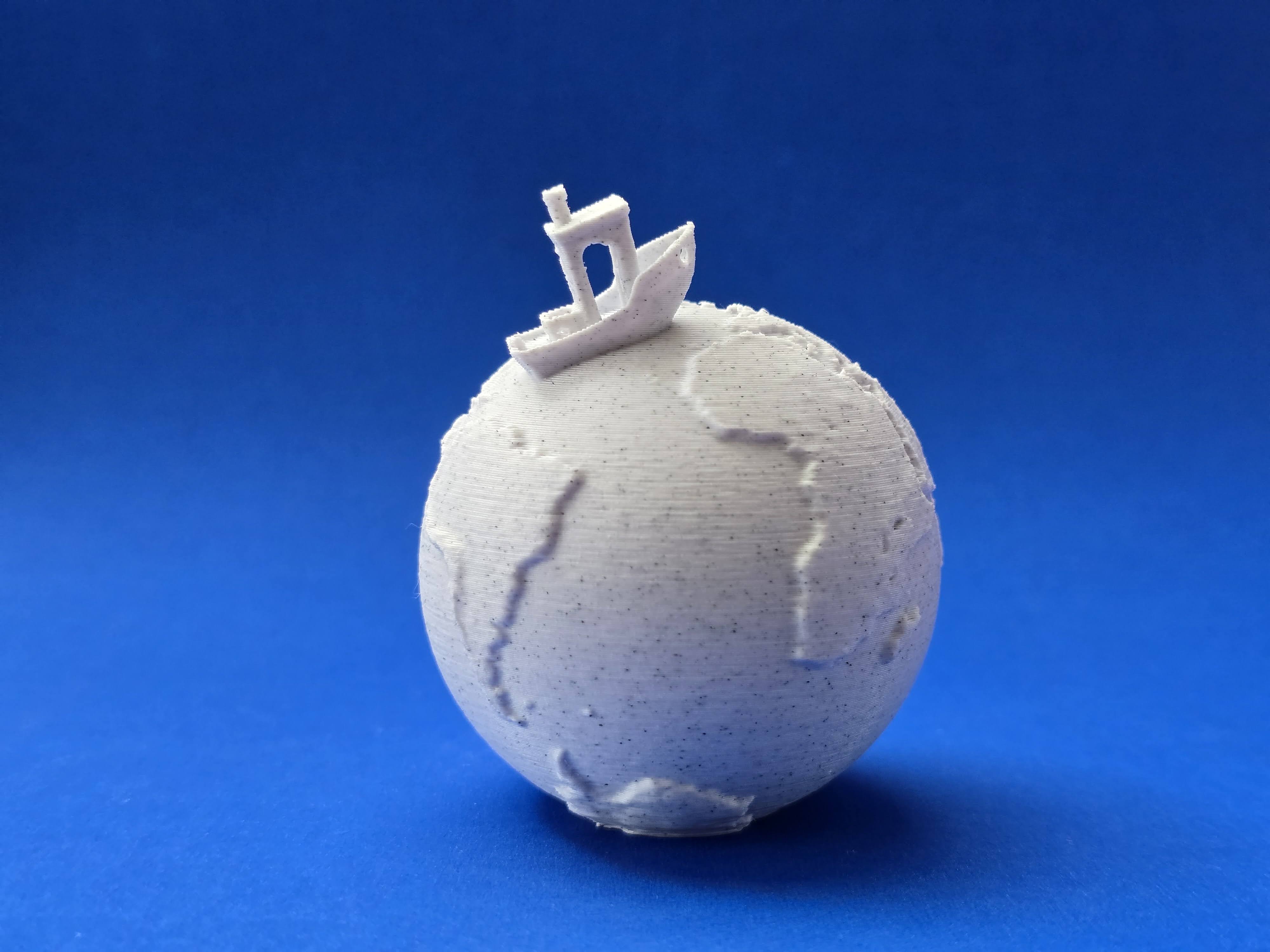 Benchy on Earth