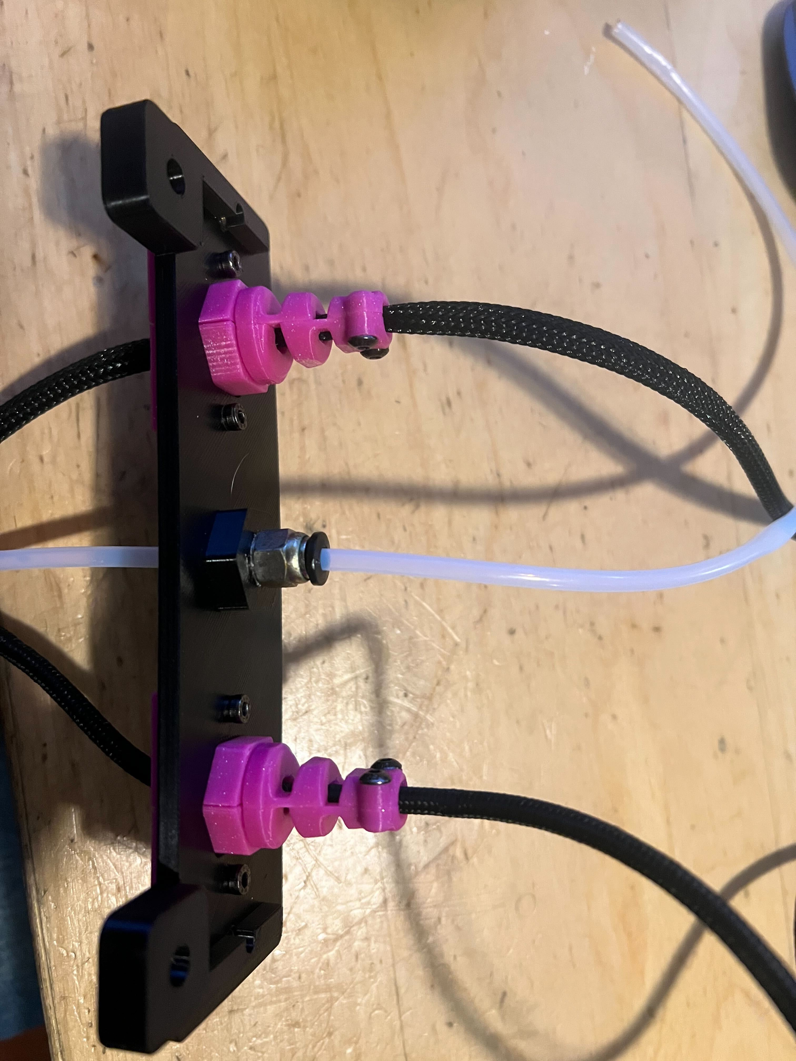 Voron Exhaust Cover with Dual PUG and PTFE passthrough