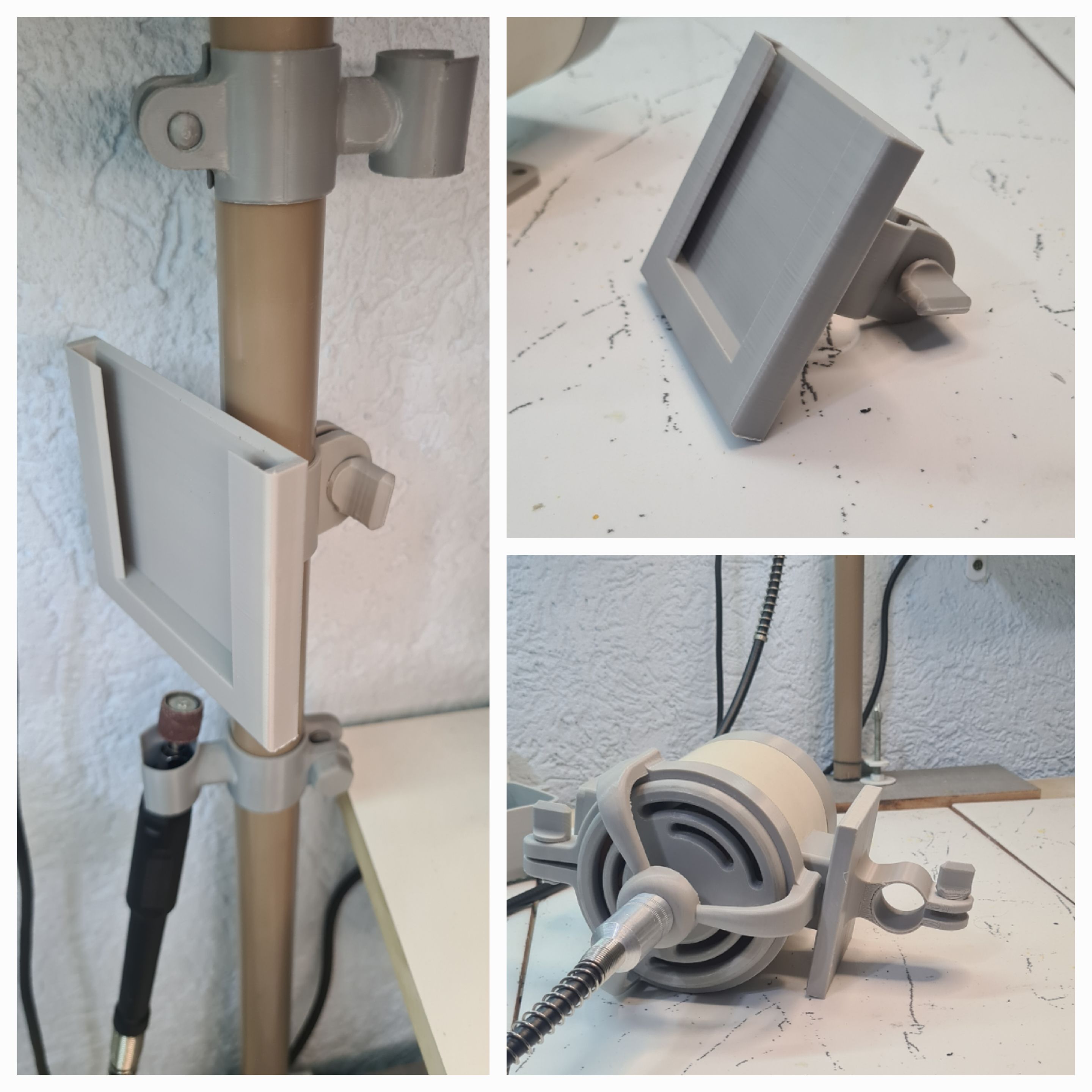 Suporte da retifica caseira/Homemade Dremel Holder