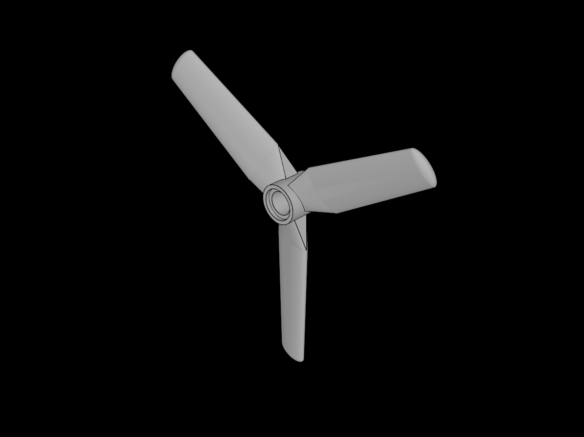 Lego Compatible (15790.dat) Propeller  3 Blade  9 Diameter with Technic Peghole
