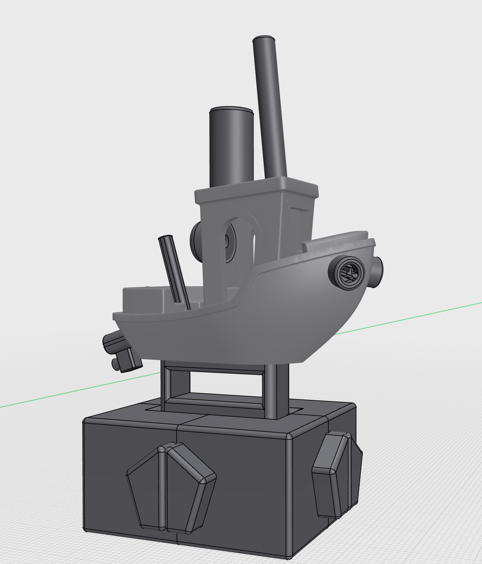 Miniatura 2 do modelo 3D Benchy Pirate Trophy