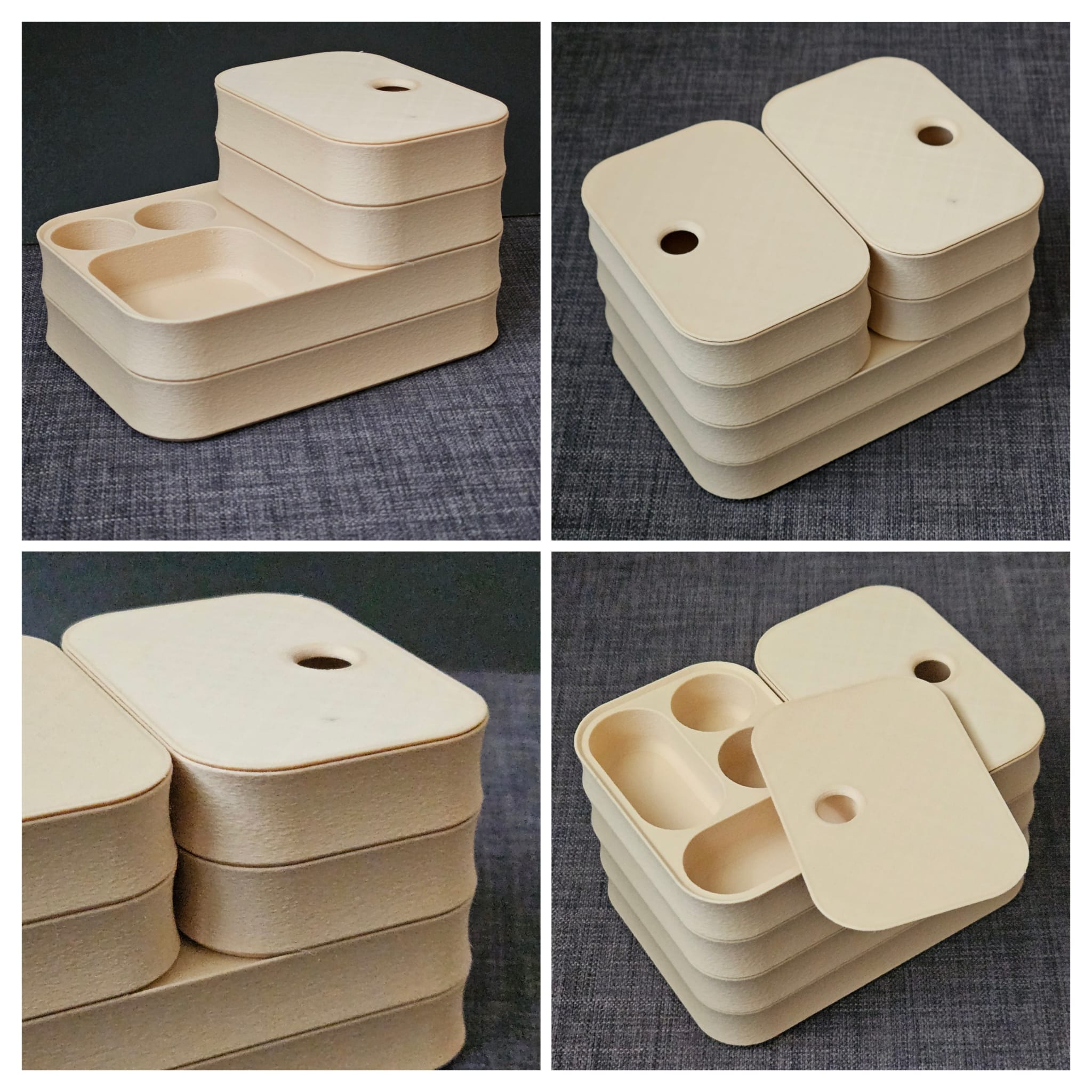 Miniatura 3 do modelo 3D Stackable Desk Organizer