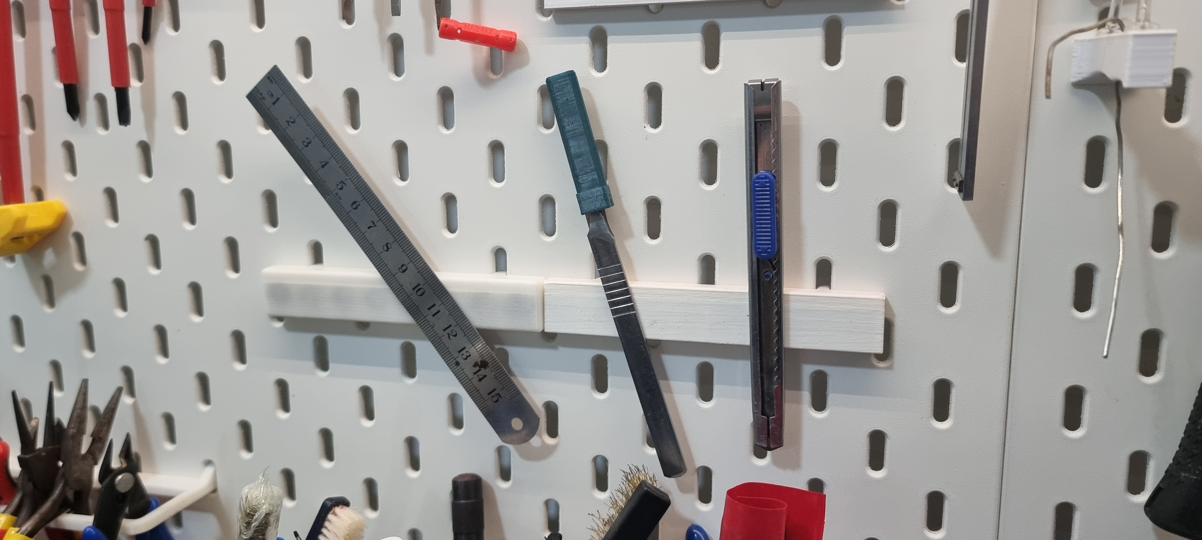IKEA Pegboard magnet rail