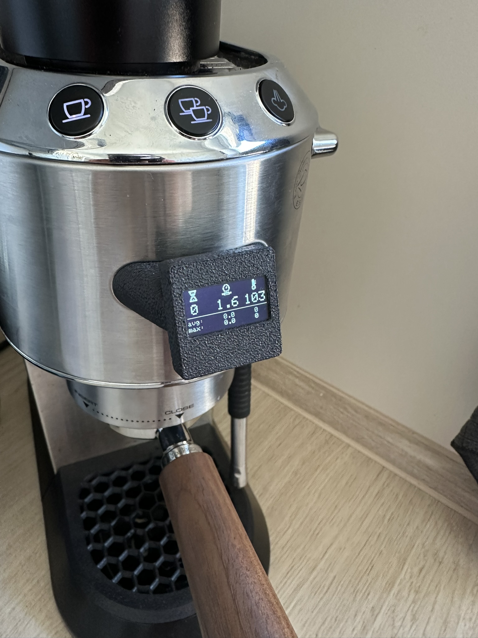 DeLonghi Dedica EC885 EC685 modification - Display