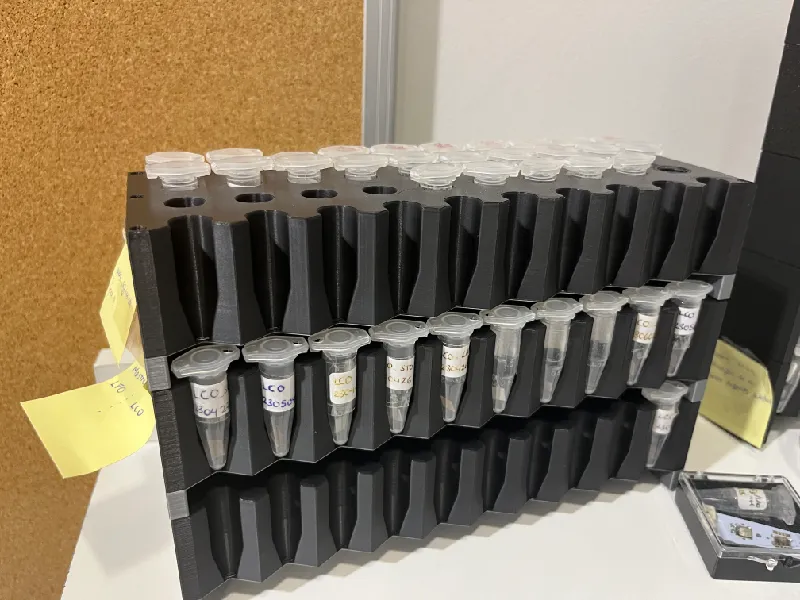 Stackable Eppendorf tube rack - Open Source by ICMAB - CSIC | Download ...