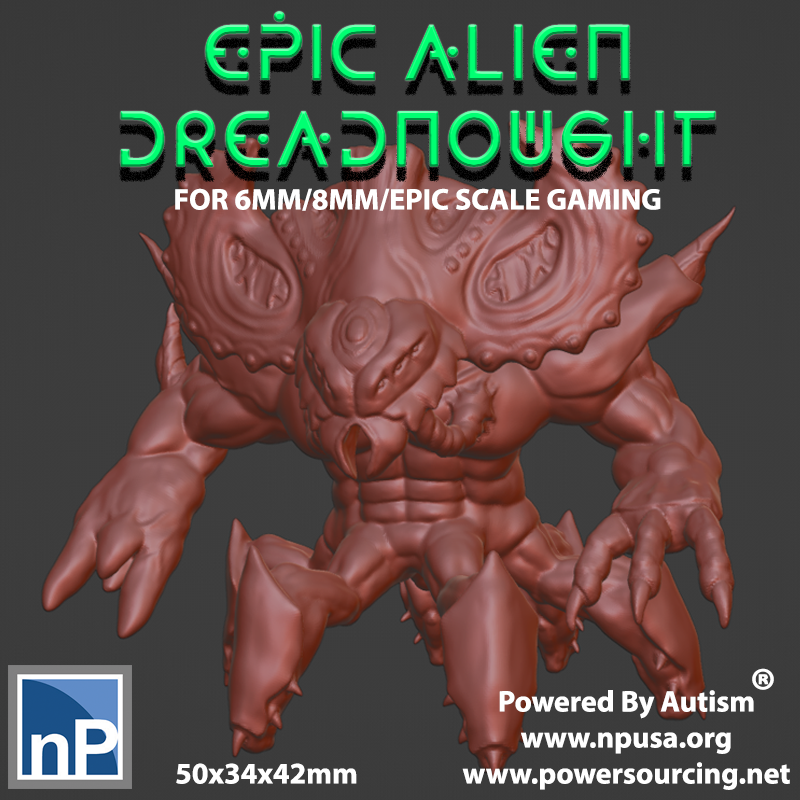 6mm/8mm Epic Alien Dreadnought