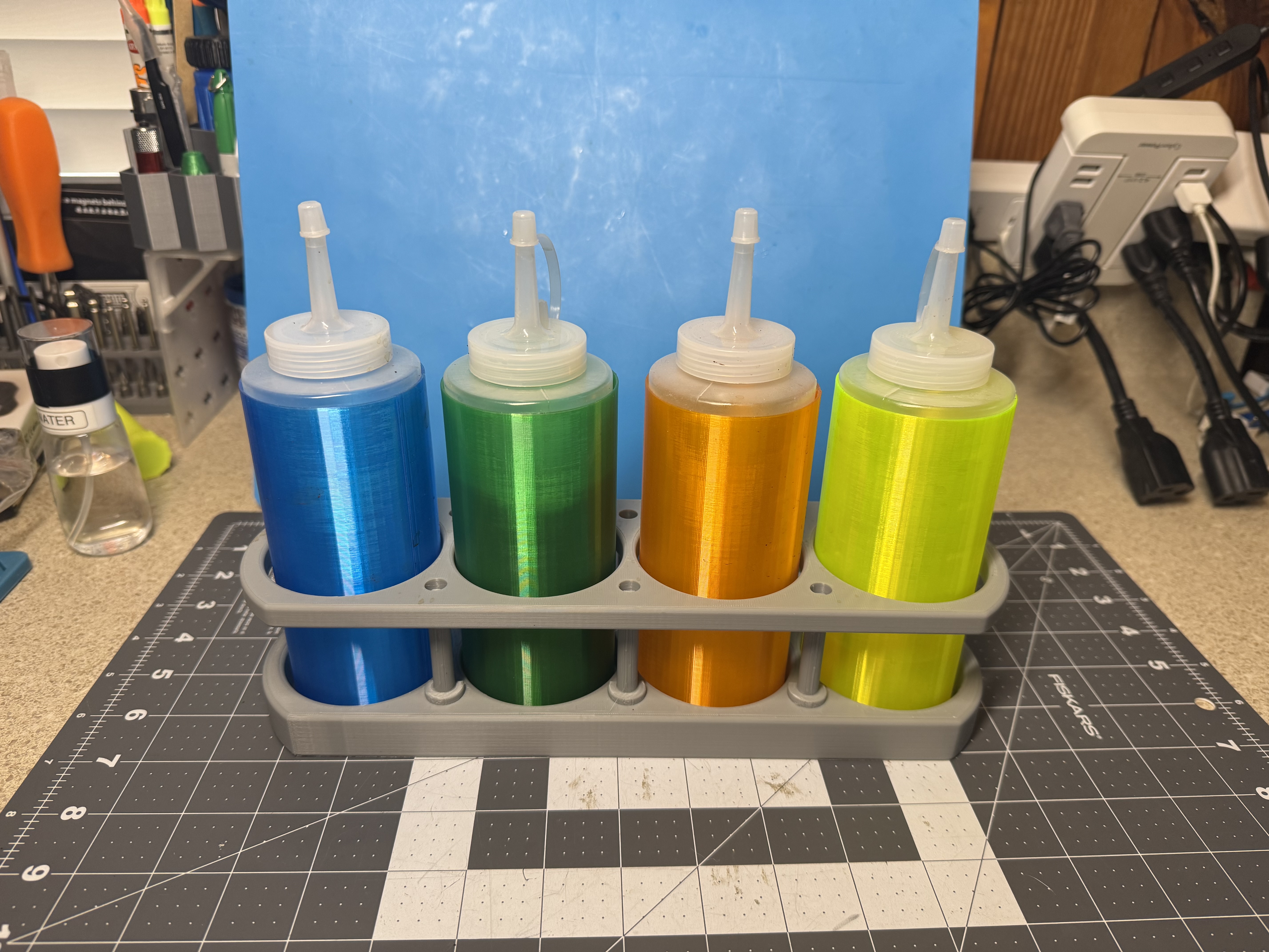 Cooking Oil Bottle Rack with Sleeves